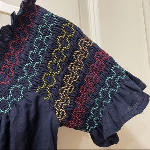 Trina Turk off the shoulder smocked top, size small